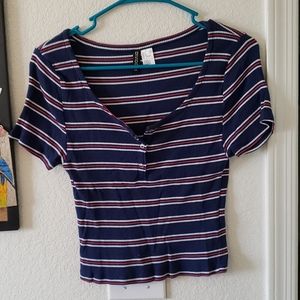 Striped crop top